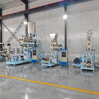 Twin-Screw Floating Fish Feed Extruder Machine